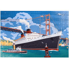 vintage style ocean liner puzzle