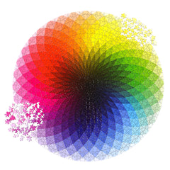rainbow color wheel puzzle