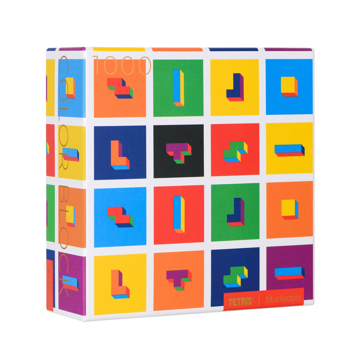 Color Tetris Puzzle 1,000 Piece Tetris Puzzle | Blue Kazoo