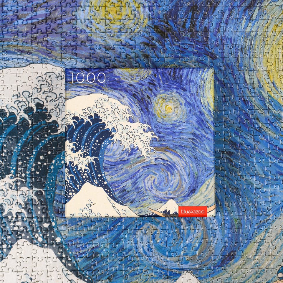 Van Gogh Starry Sky - Corgi Wooden Puzzle