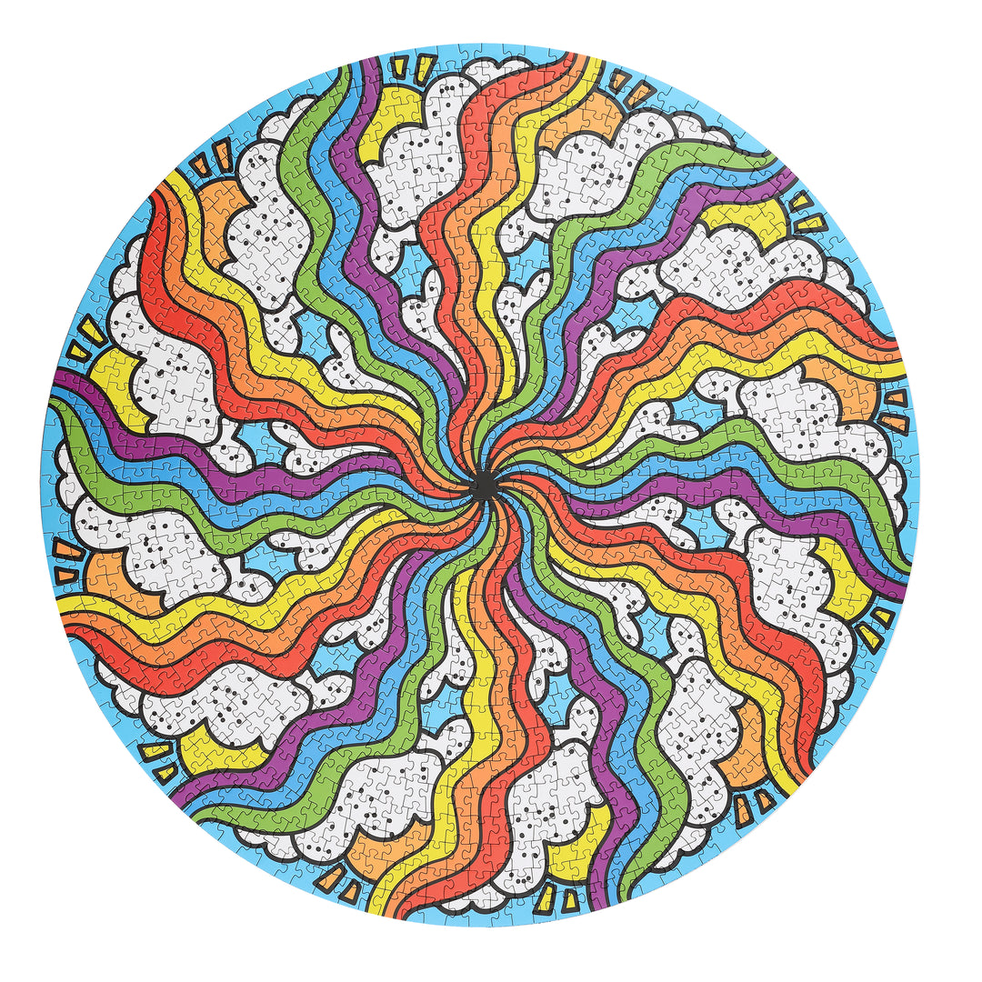 SKY HIGH 1,000 Piece Round Jigsaw Puzzle by Blue Kazoo