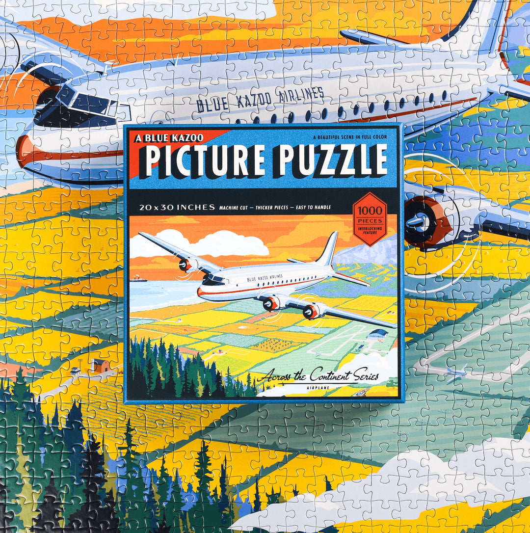 AIRPLANE 1,000 Piece Jigsaw Puzzle by Blue Kazoo