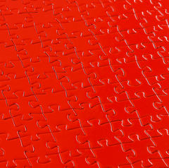 red puzzle pieces