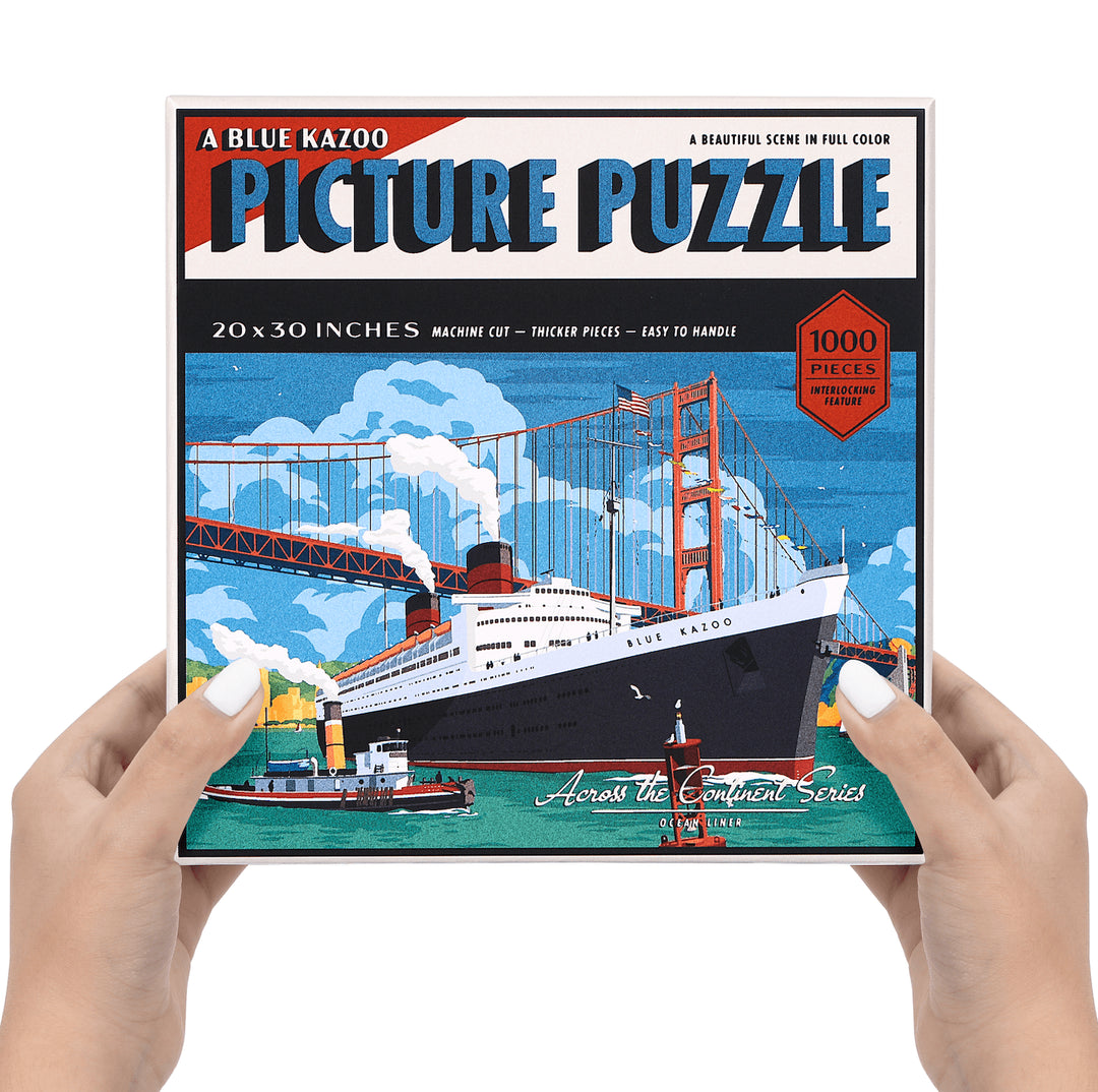 置物 pacific ocean OCEAN LINER 1,000 Piece Jigsaw Puzzle by Blue Kazoo