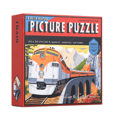 vintage style train puzzle
