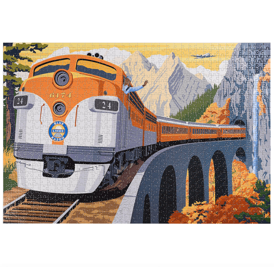 TRAIN 1,000 Piece Jigsaw Puzzle by Blue Kazoo