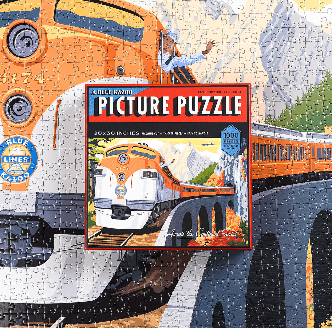 TRAIN 1,000 Piece Jigsaw Puzzle by Blue Kazoo