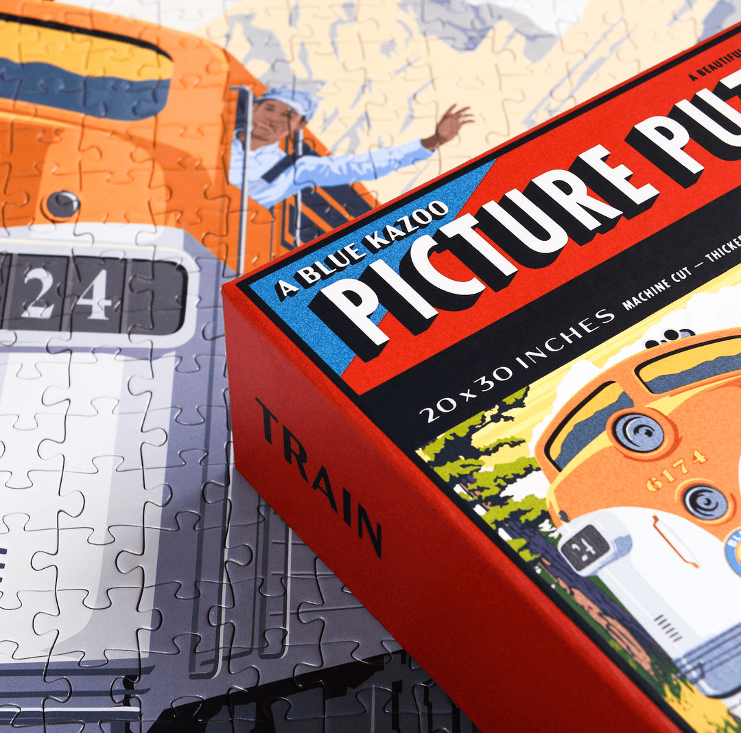 TRAIN 1,000 Piece Jigsaw Puzzle by Blue Kazoo