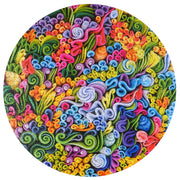 round bright floral puzzle