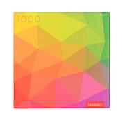 1000 piece rainbow gradient triangles puzzle