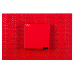 250 piece red solid color puzzle
